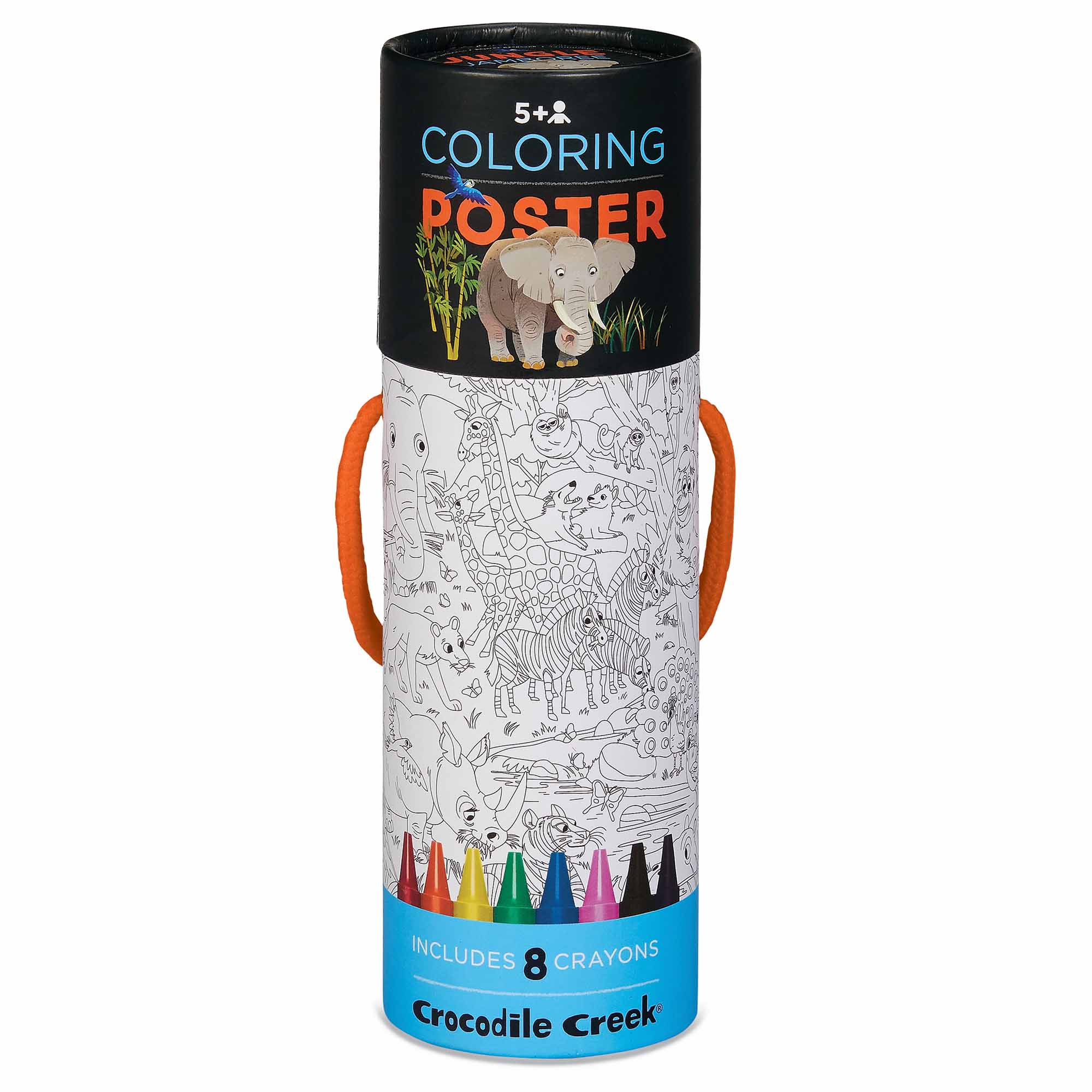 Ex-Display - Crocodile Creek Colouring Poster - Jungle Animals