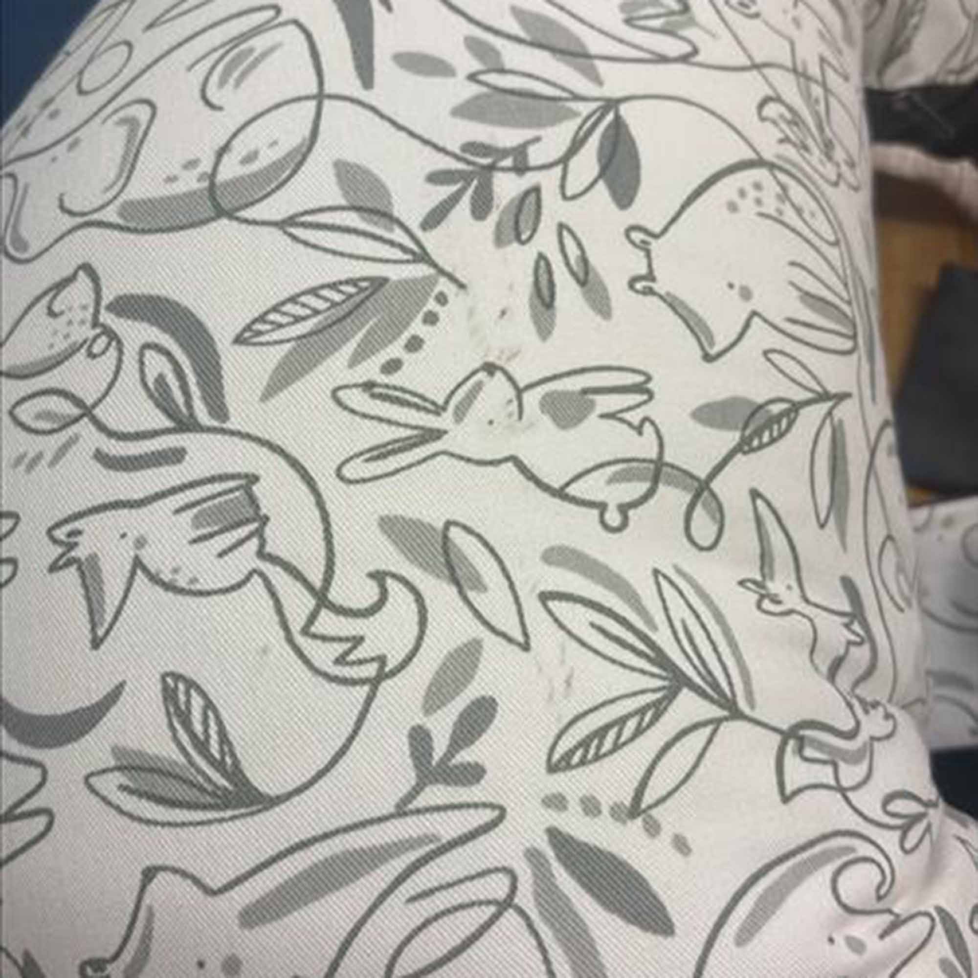 Ex-Display - Hippychick Feeding Pillow - Animal Friends Grey