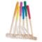 Six Croquet mallets