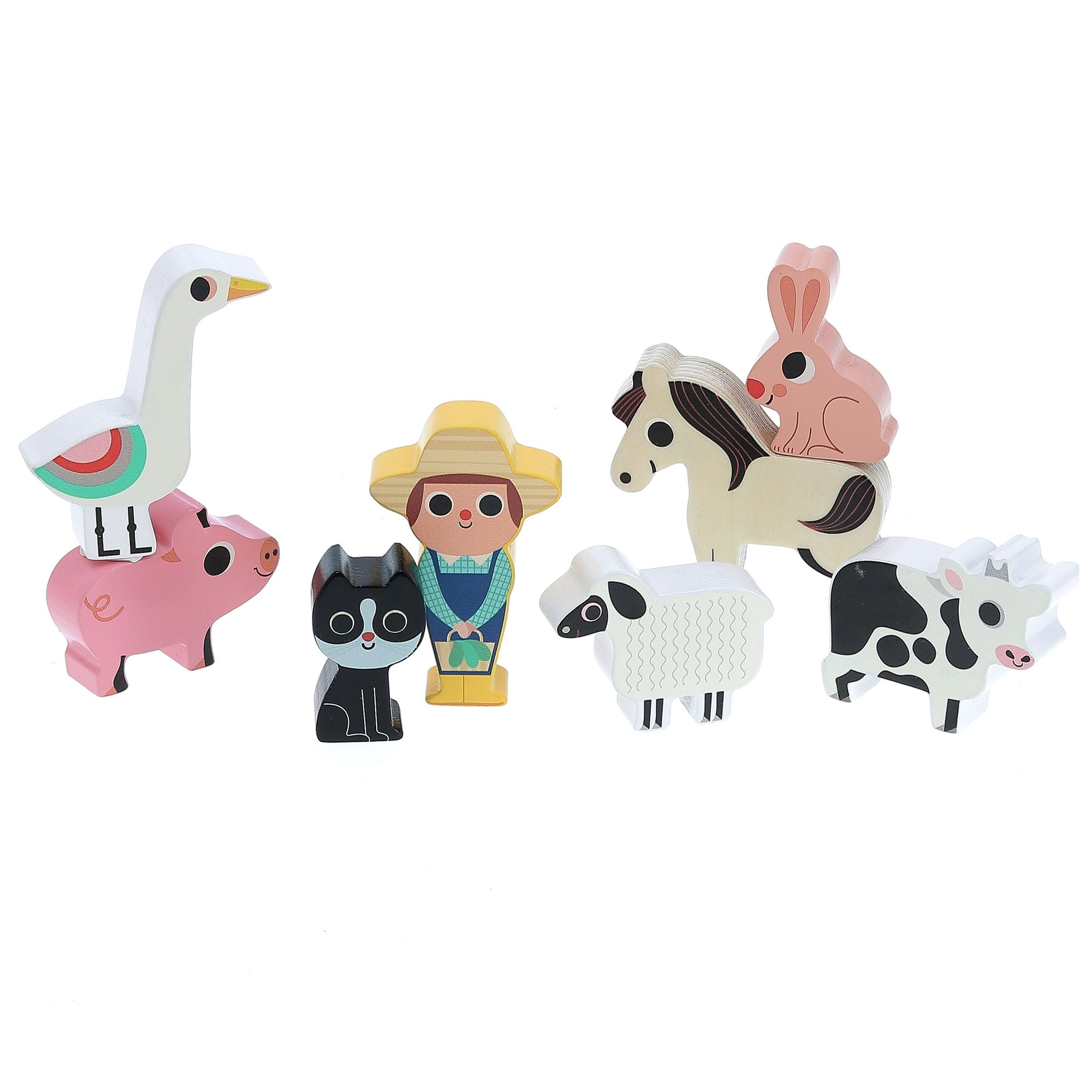 Vilac Farm Shape Sorter pieces