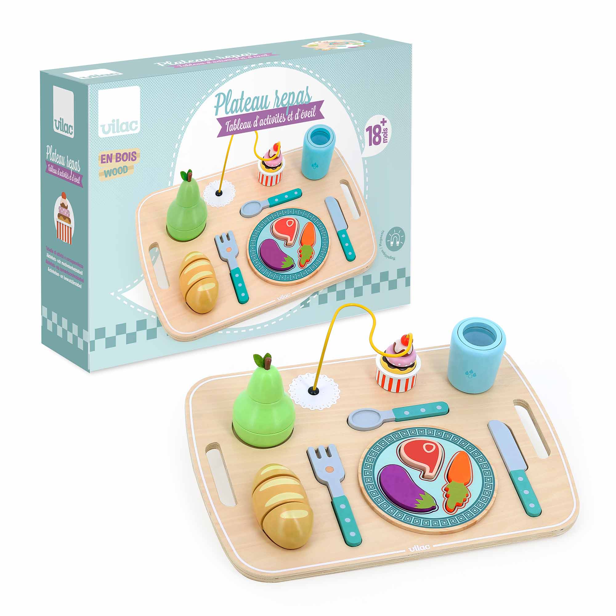 Vilac Meal Tray Activity Board with box