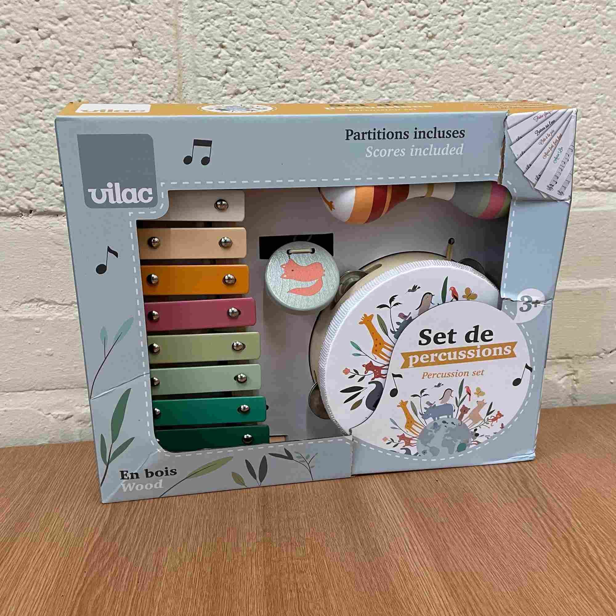 Ex-Display - Vilac - Sarah Betz Animals Of The World Music Set