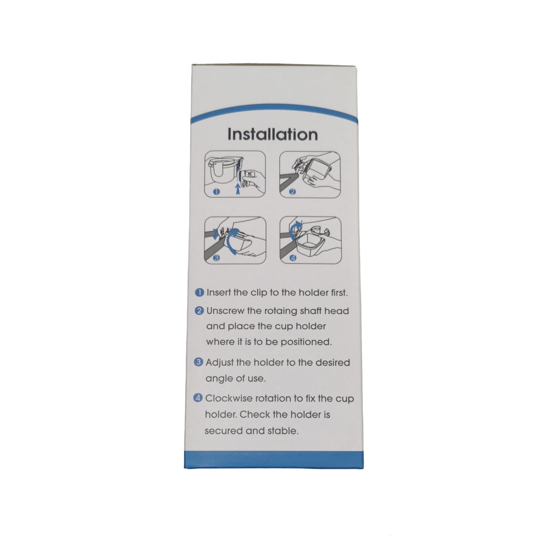 Instructions for the Cup and Tray Holder