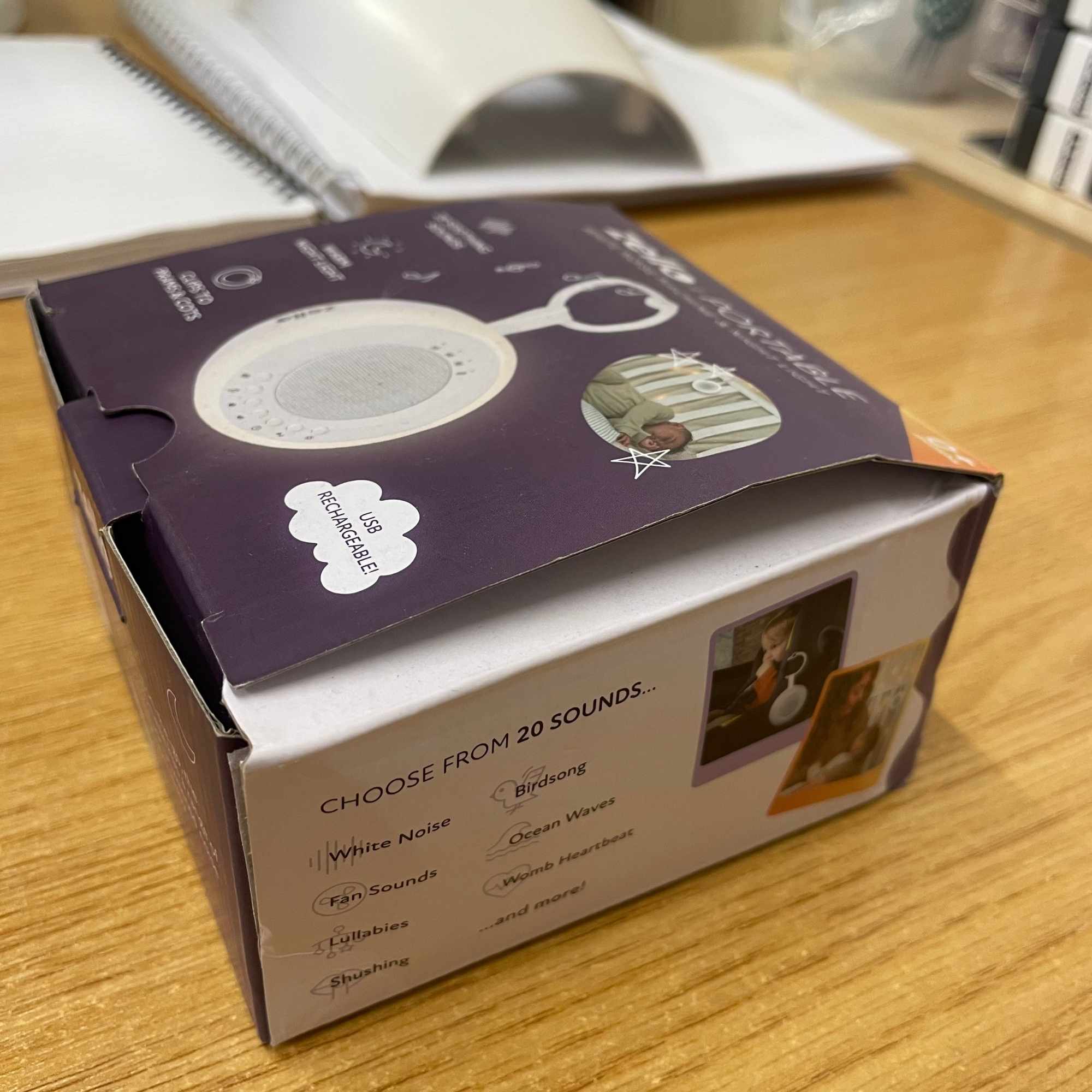 Preloved Website Images (87) Ex-Display - Zello Portable White Noise Machine & Night Light