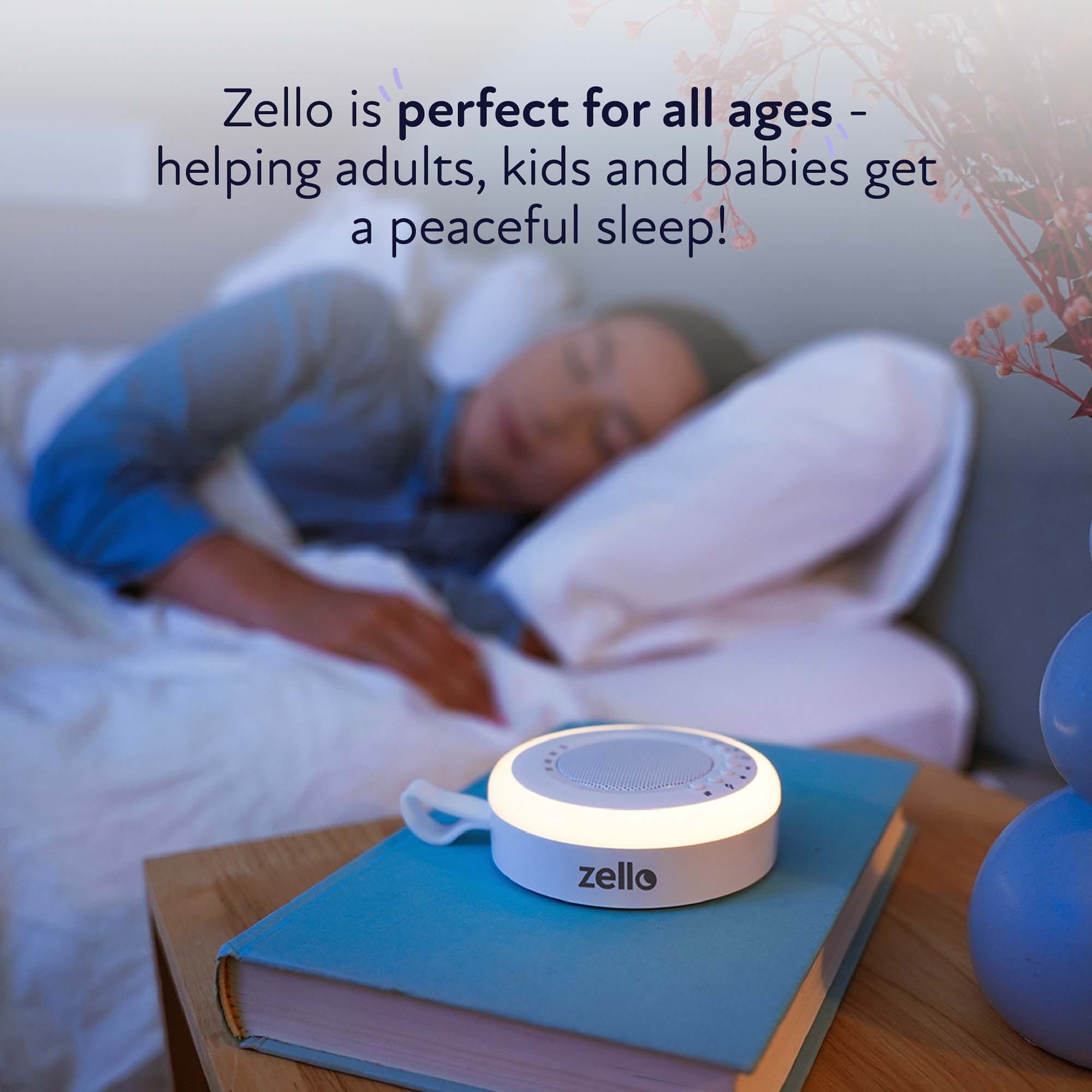 Zello 02 Retail Images - Perfect for all ages Ex-Display - Zello Portable White Noise Machine & Night Light