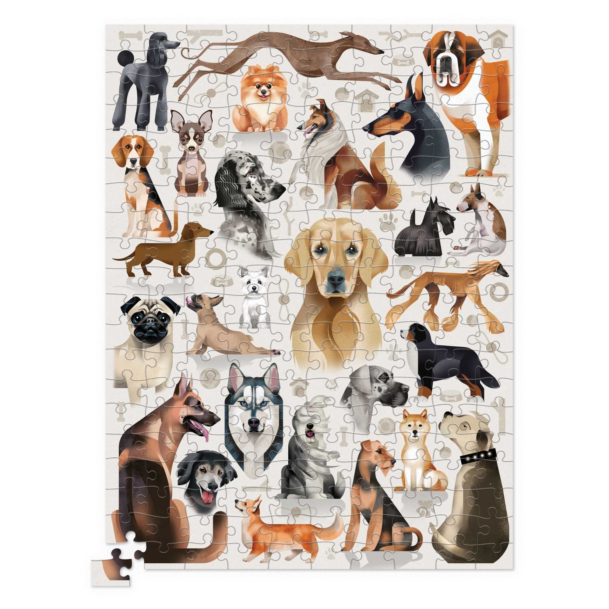 Crocodile Creek 200 piece dog breeds puzzle design