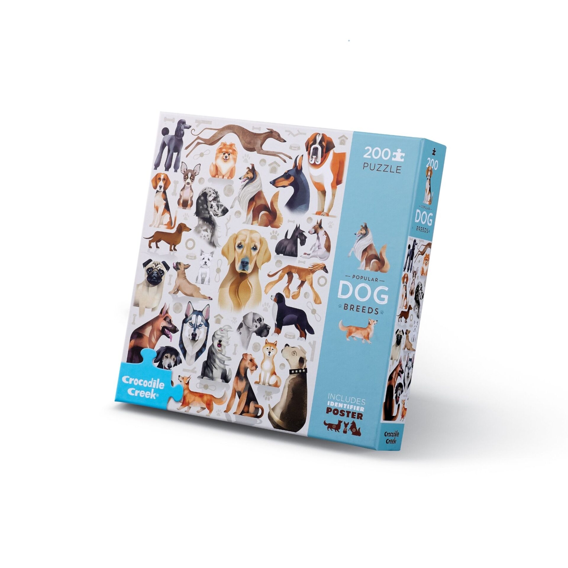 Crocodile Creek 200 piece dog breeds puzzle box