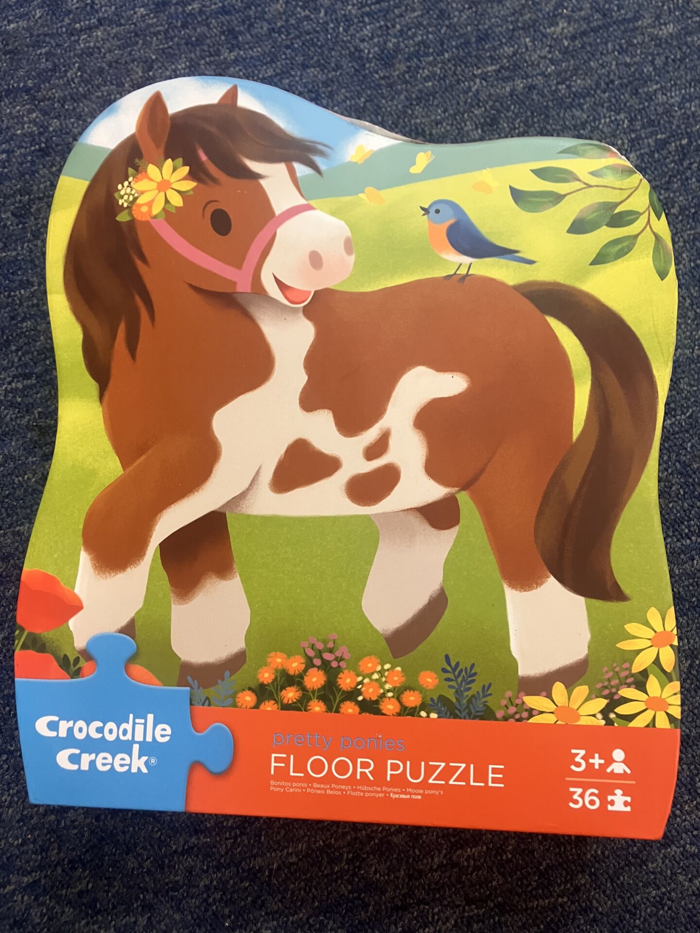 Preloved - Crocodile Creek Pretty Ponies 36 Piece Jigsaw Floor Puzzle