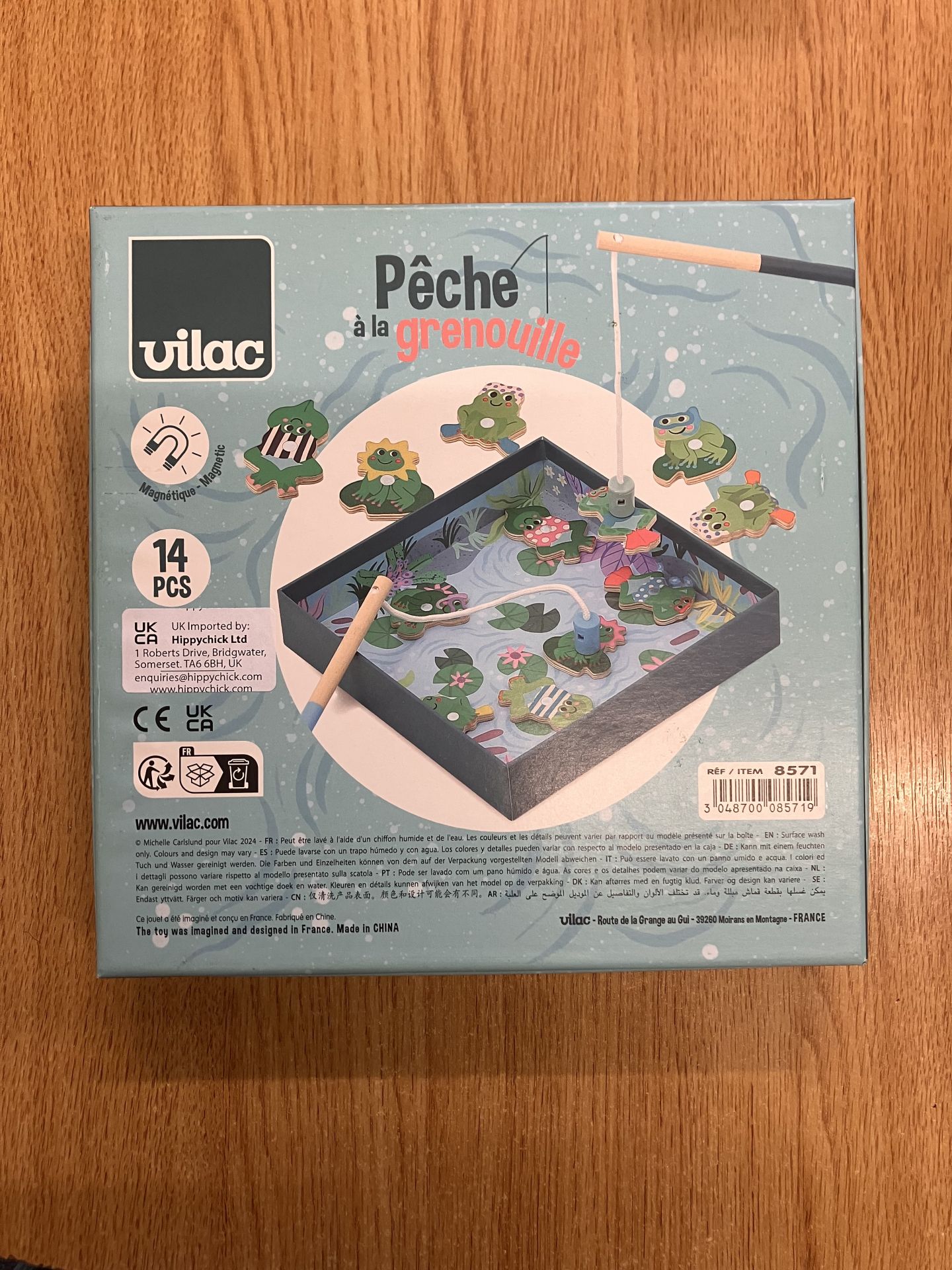 Preloved - Vilac - Frog Fishing - Magnetic Fishing Game