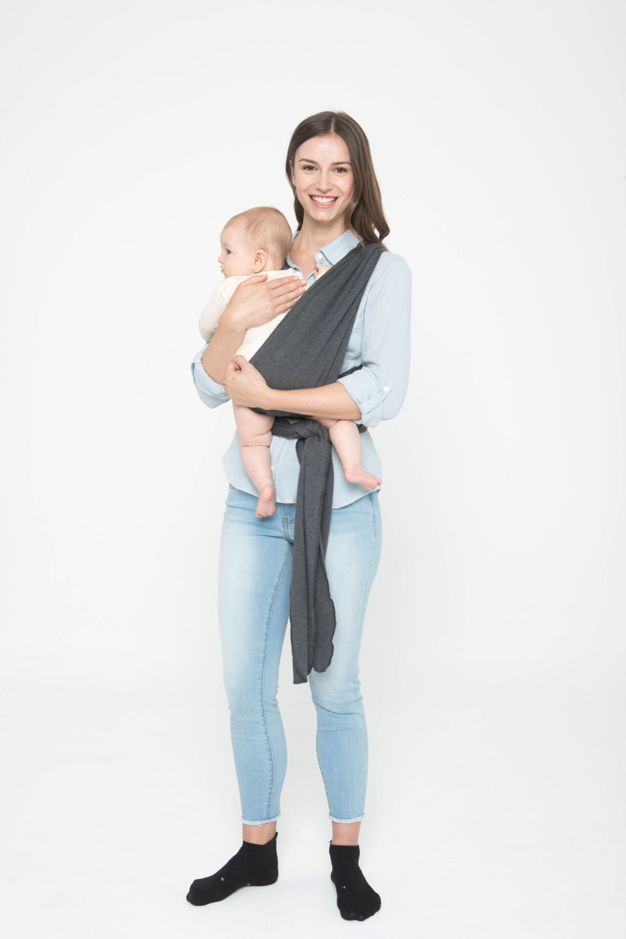 Preloved - Moby Classic Baby Wrap - Asphalt