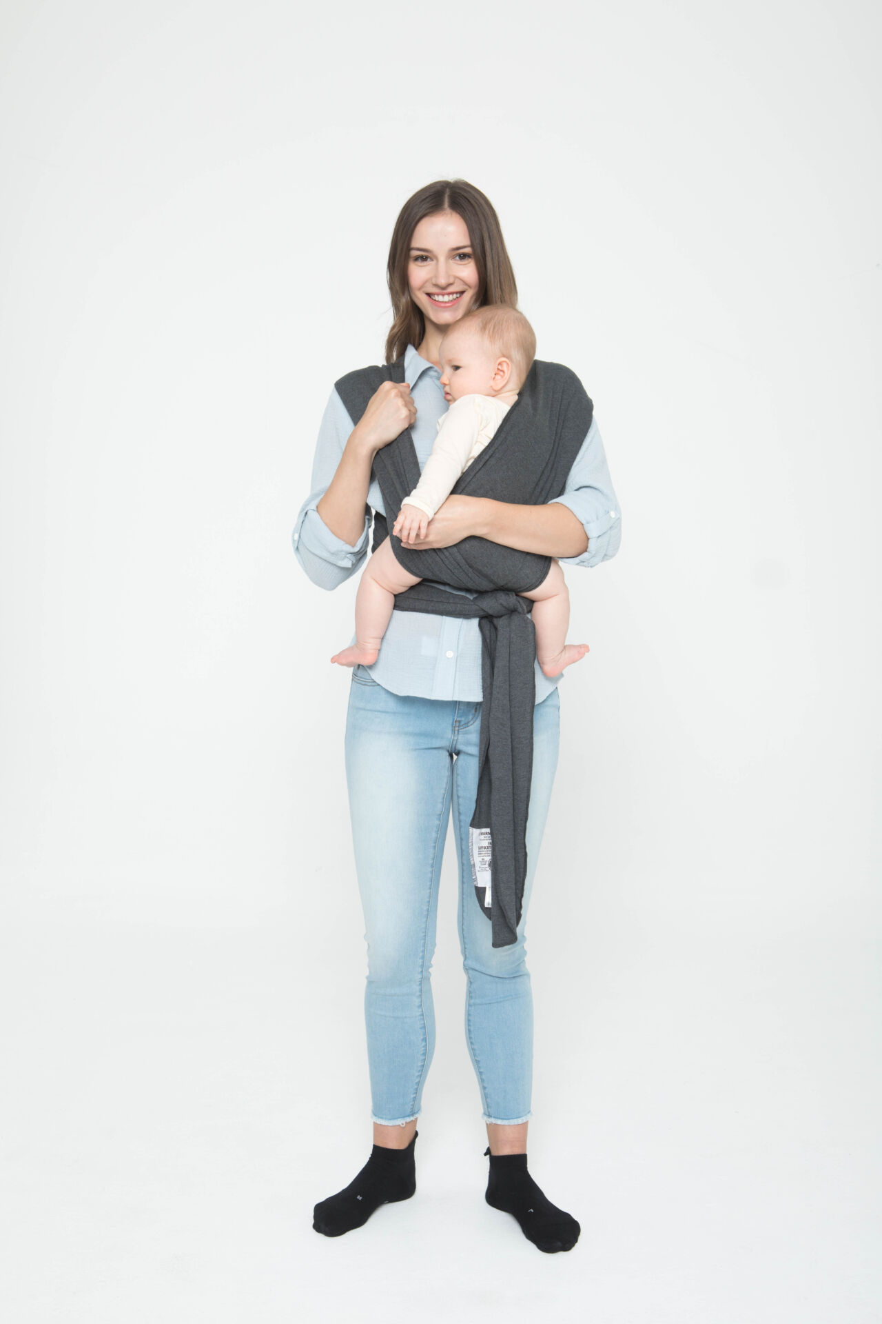 Preloved - Moby Classic Baby Wrap - Asphalt