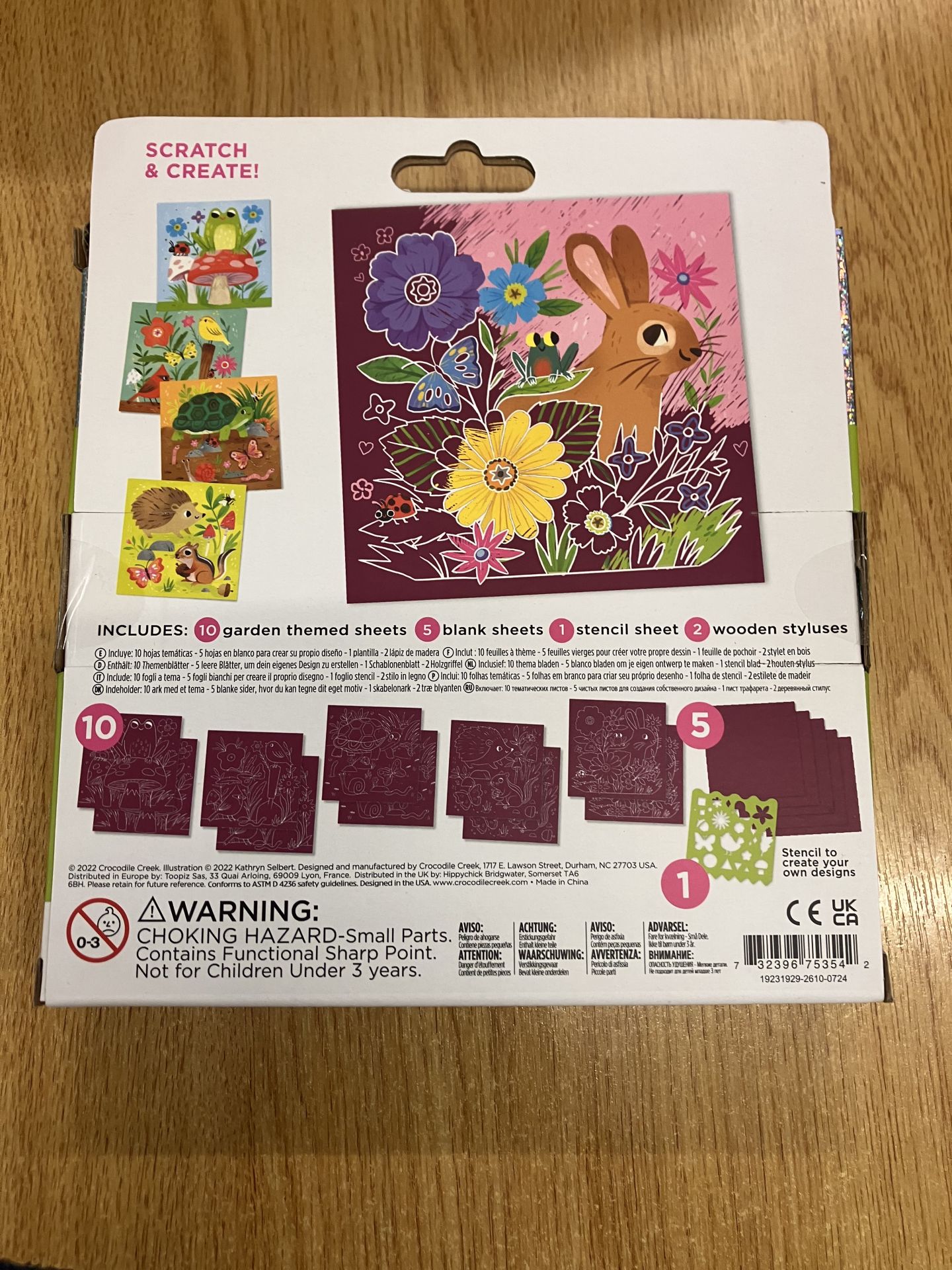 Preloved - Crocodile Creek - Garden Scratch Art