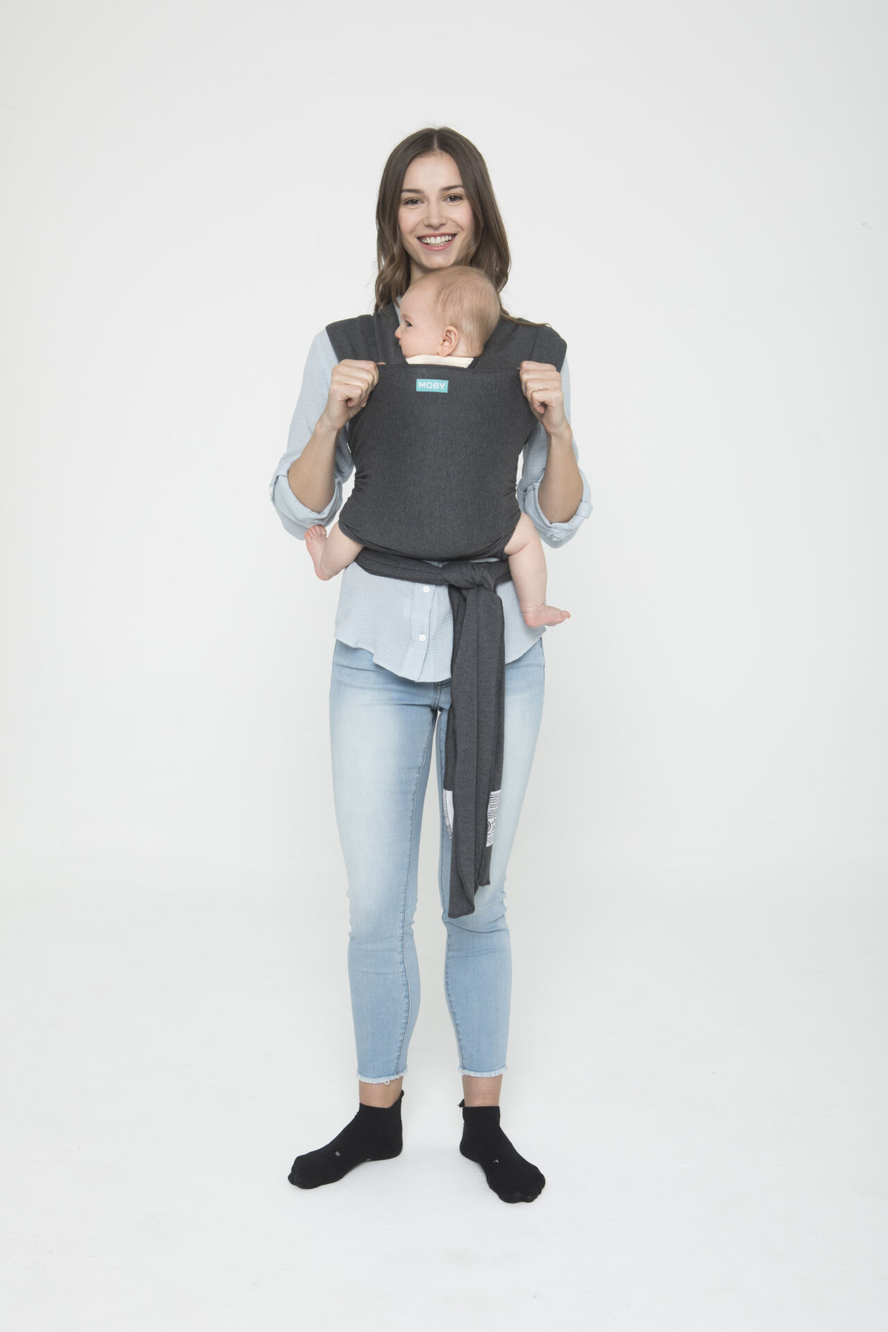 Preloved - Moby Classic Baby Wrap - Asphalt