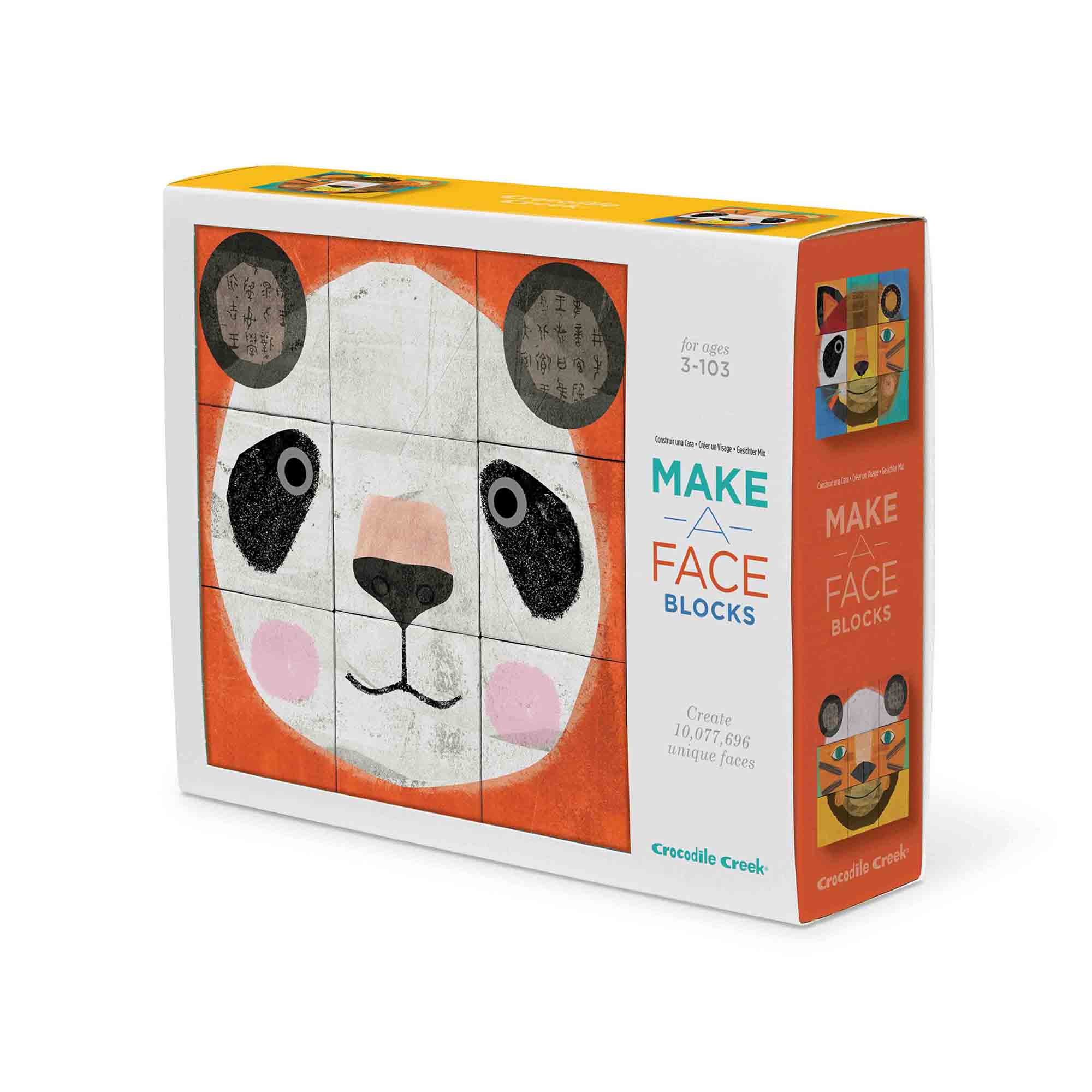 Preloved - Crocodile Creek Make-a-Face Puzzle Blocks