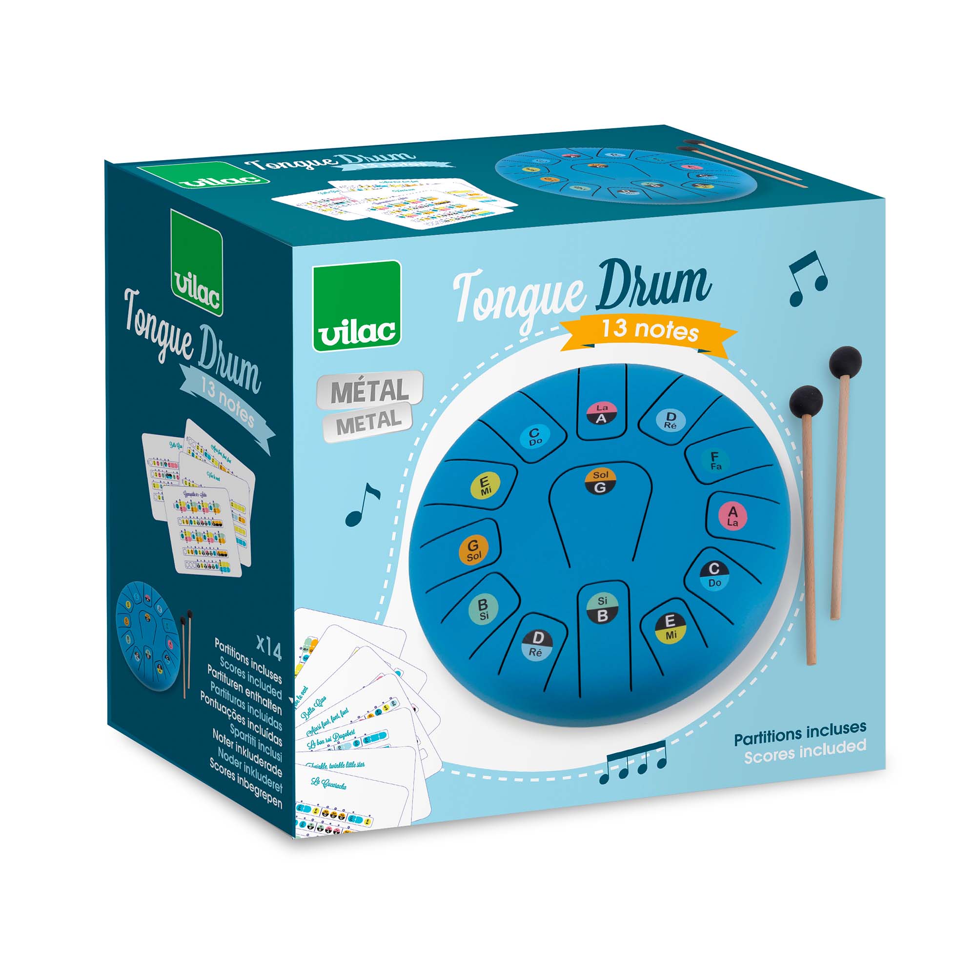 boxed 10" tongue drum