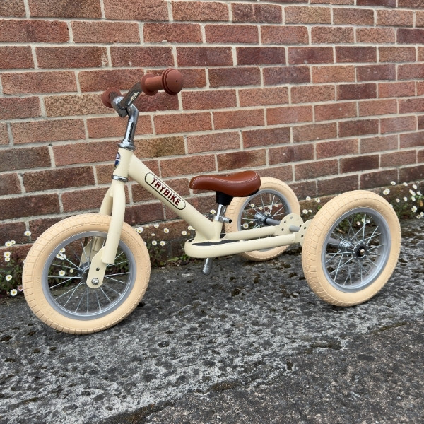 Preloved - Trybike Steel Balance Trike - Matte - Vintage Cream