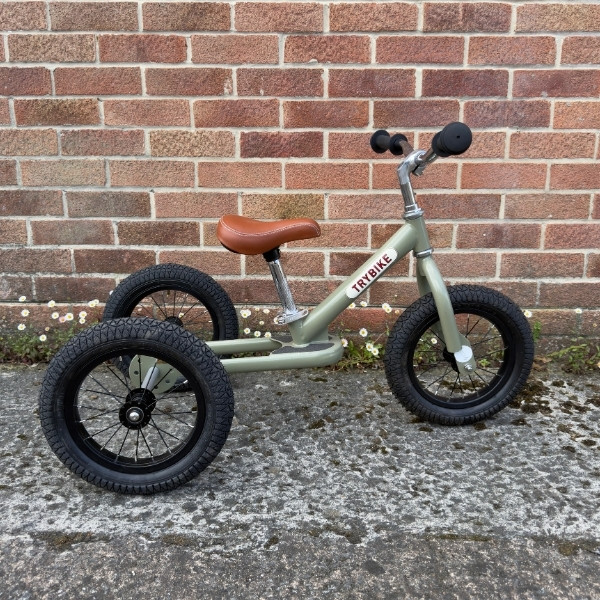 Preloved - Trybike Steel Balance Trike - Matte Green