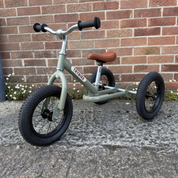 Preloved - Trybike Steel Balance Trike - Matte Green