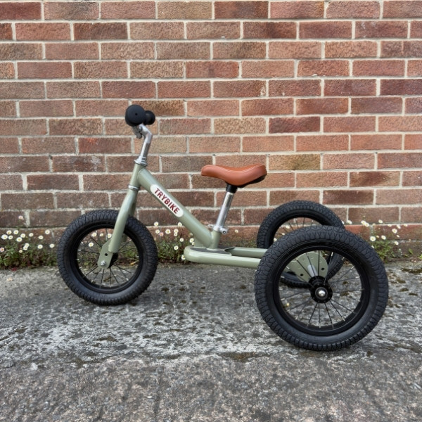 Preloved - Trybike Steel Balance Trike - Matte Green