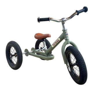 Preloved - Trybike Steel Balance Trike - Matte Green